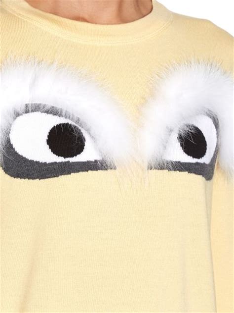 fendi sweater gold eyes|fendi handbags.